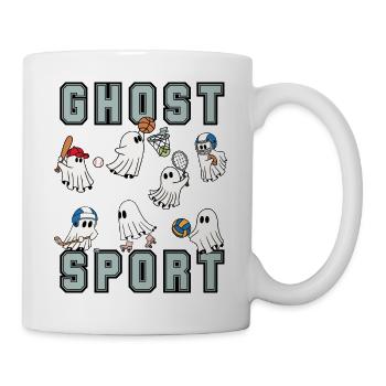 Geist Sport Halloween niedliche Geister - Tasse - Weiß - Rechts