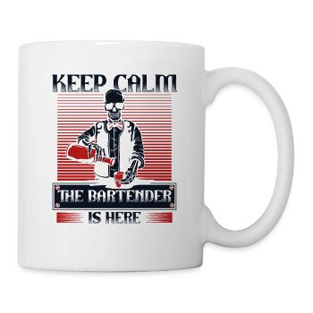 Keep Calm The Bartender Is Here Mixologist - Mug - white - Right