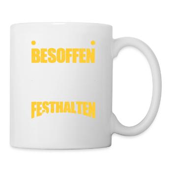 bier trinken - Tasse - Weiß - Rechts