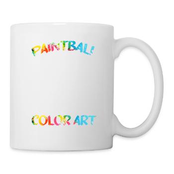 Paintball Creative Paint Color Art Airsoft Paint - Mug - white - Right