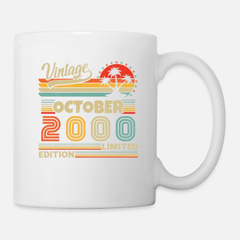 Original octobre 2000 vintage anniversaire 2000 - Mug blanc - blanc