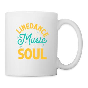 Danse en ligne où la musique rencontre le western soul - Mug blanc - blanc - Droite