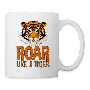Rugir comme un tigre 4 - Mug blanc - blanc - Droite
