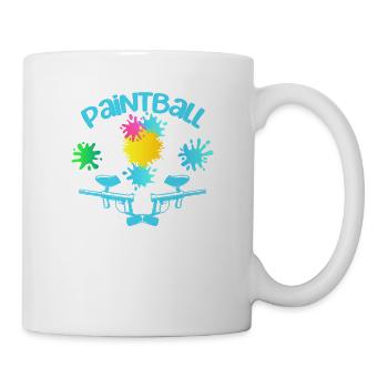 Paintball Junge Geburtstagsfeier Lustige Paintball - Tasse - Weiß - Rechts