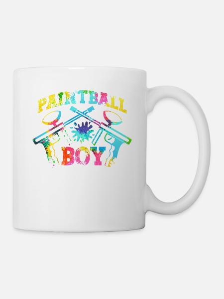 Paintball Boy Birthday Party Funny Paintball - Mug blanc - blanc