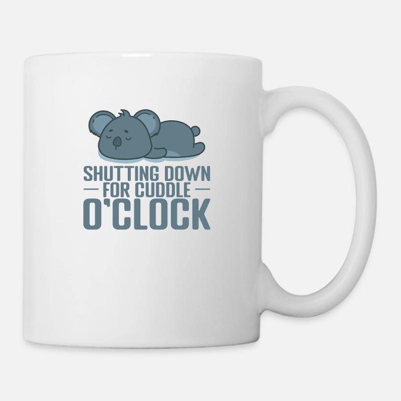 Shutting down for cuddle o'Clock Pyjama - Mug - white