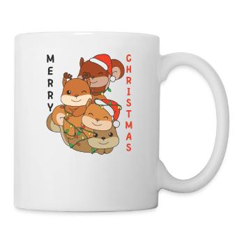 Squirrel Christmas Tree Christmas Animals - Mug - white - Right