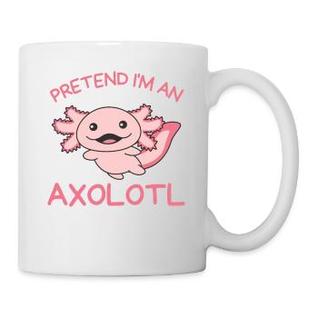 Stell dir vor ich bin ein Axolotl Halloween - Tasse - Weiß - Rechts