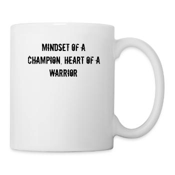 Fitness - Mentalité d’un champion, cœur d’un - Mug blanc - blanc - Droite