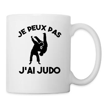 Je Peux Pas J'ai Judo - Mug blanc - blanc - Droite