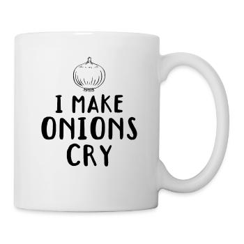 Je fais pleurer les oignons Oignon Cuisson Cuisine Cuisine Cuisine Cuisine - Mug blanc - blanc - Droite