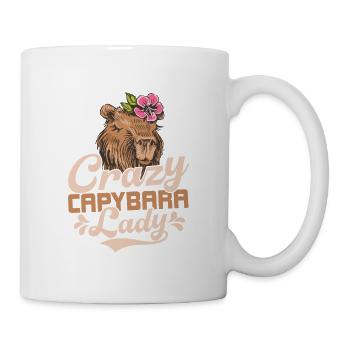 Crazy Capybara Lady Capibara Owner Rodent - Mug - white - Right