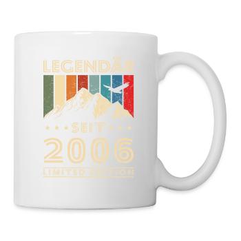 Vintage Legendär seit Jahrgang 2006 Geburtstag - Tasse - Weiß - Rechts