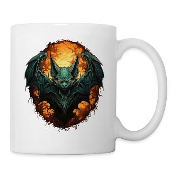Chauve-souris Halloween I Cartoon Mignonne chauve-souris - Mug blanc - blanc - Droite