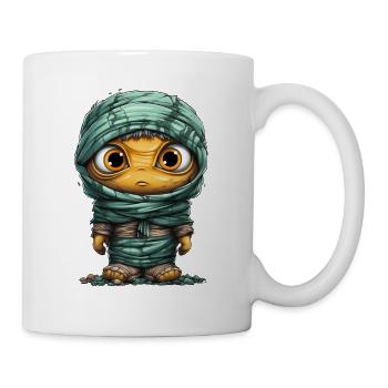Halloween Spooky Cartoon Mummy - Tasse - Weiß - Rechts