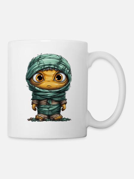Halloween Spooky Cartoon Mummy - Tasse - Weiß