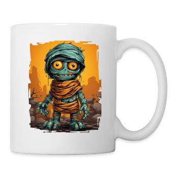 Halloween Spooky Cartoon Mummy - Mug - white - Right