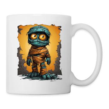 Halloween Spooky Cartoon Mummy - Mug blanc - blanc - Droite