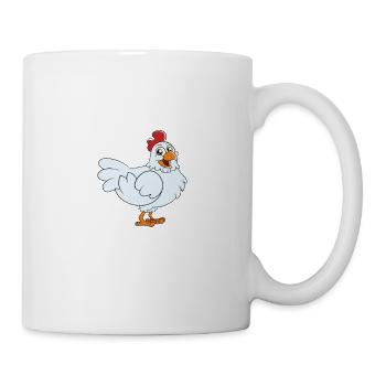 Lustiger Hühner Spruch Huhn - Tasse - Weiß - Rechts