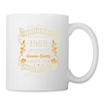 Cadeau d’anniversaire emblématique 1969 54 ans - Mug blanc - blanc - Droite