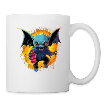 La chauve-souris diabétique d'Halloween fête - Mug blanc - blanc - Droite