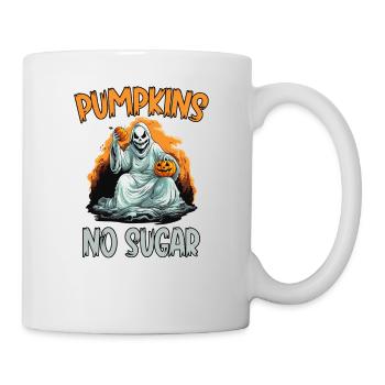 Halloween Ghost and Pumpkins Pumpkins No Sugar for - Mug - white - Right
