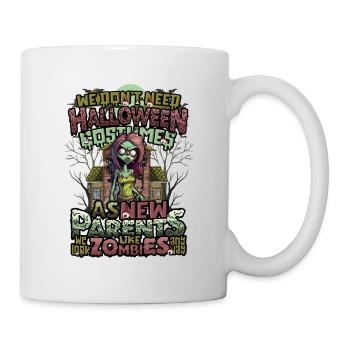 No Halloween costume, just Halloween for parents - Mug - white - Right