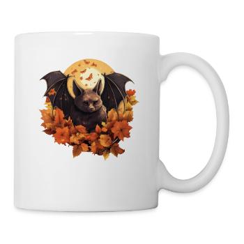 Chauve-souris d’automne au coucher du soleil - Mug blanc - blanc - Droite