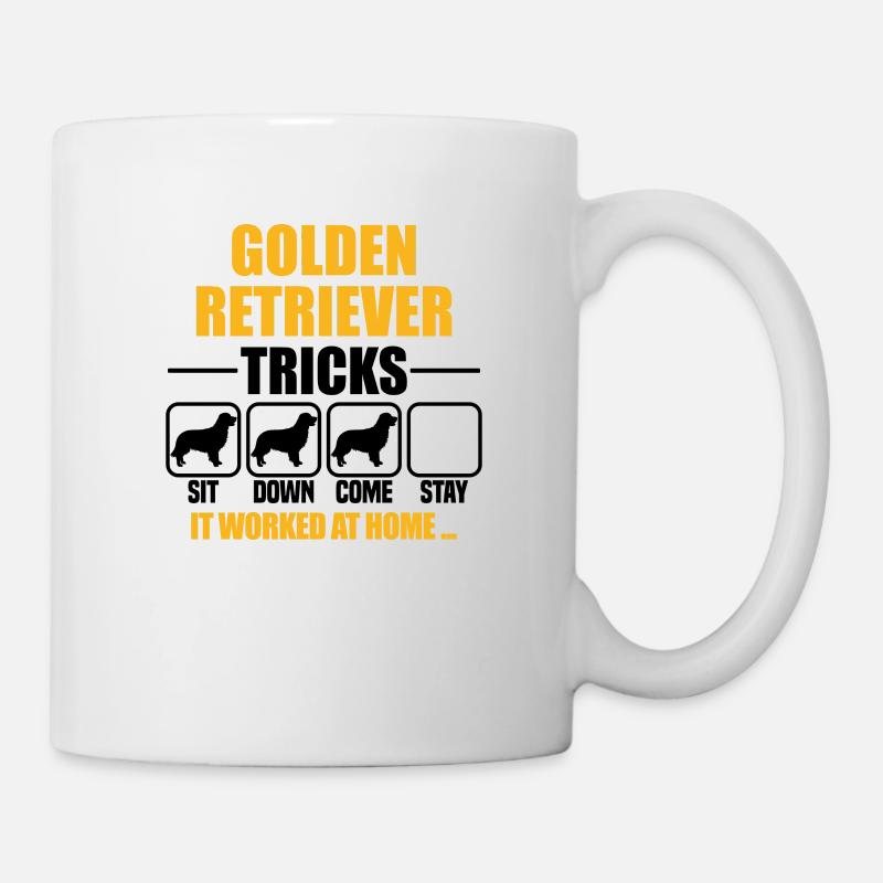 Golden Retriever Tricks - Tasse - Weiß