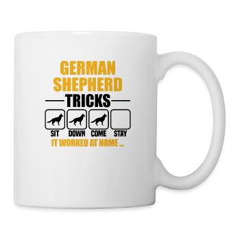 German Shepherd Tricks - Mug - white - Right