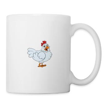 Lustiger Hühner Spruch Huhn - Tasse - Weiß - Rechts