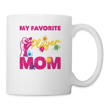 Mein Lieblings-Paintballspieler nennt mich Mama - Tasse - Weiß - Rechts