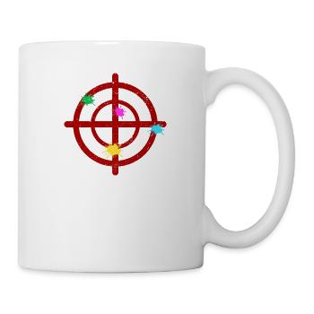 Cool Paintball Liebhaber Ziel Sport Paintballer - Tasse - Weiß - Rechts