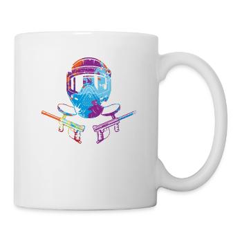 Paintball-Spieler Paintball-Liebhaber Cooler Paint - Tasse - Weiß - Rechts