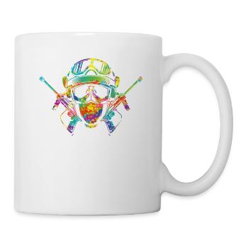 Paintball-Spieler Paintball-Liebhaber Cooler Paint - Tasse - Weiß - Rechts
