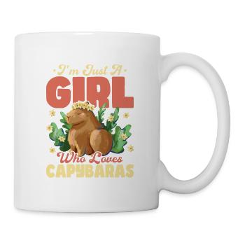 Je suis juste une fille qui aime Capybaras Capybara Roden - Mug blanc - blanc - Droite