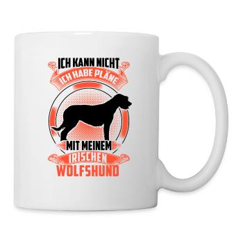 Irischer Wolfshund kann nicht Windhund - Tasse - Weiß - Rechts
