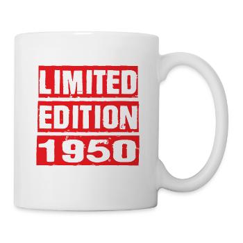 Limited Edition 1950 Geburtstag 1950 Vintage Retro - Tasse - Weiß - Rechts