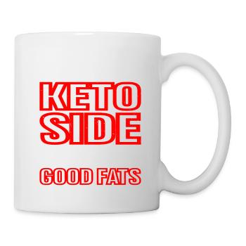 Come To The Keto Side, We Have Good Fats - Mug - white - Right