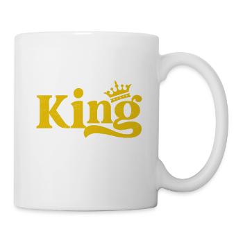 Cornhole King La légende est arrivée Lancer de sac de haricots - Mug blanc - blanc - Droite