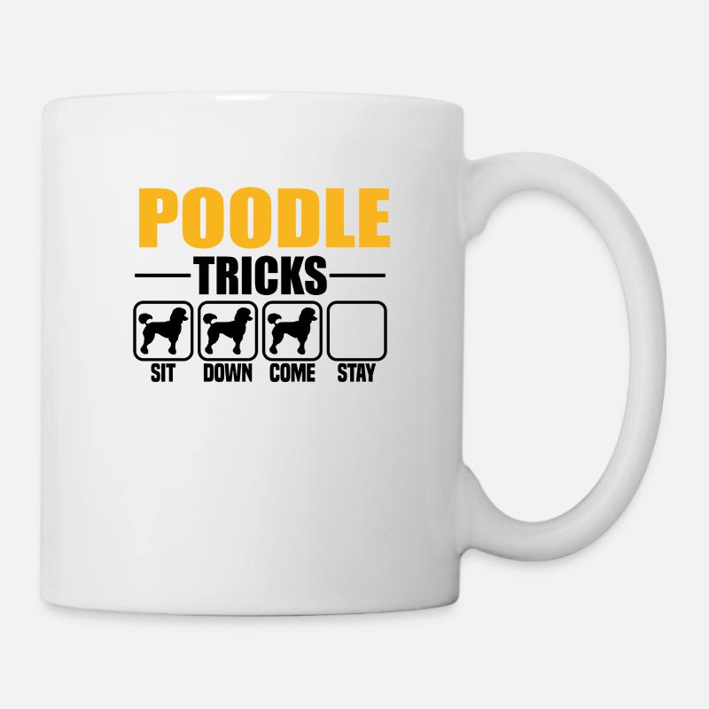 Astuces caniche - Mug blanc - blanc