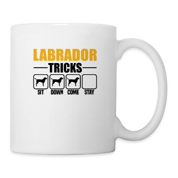 Labrador Tricks - Tasse - Weiß - Rechts