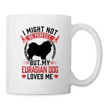 Eurasier is not perfect Eurasian Spitz - Mug - white - Right