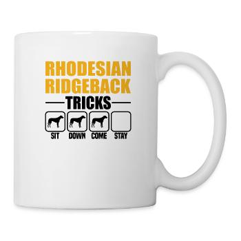 Astuces de Rhodesian Ridgeback - Mug blanc - blanc - Droite