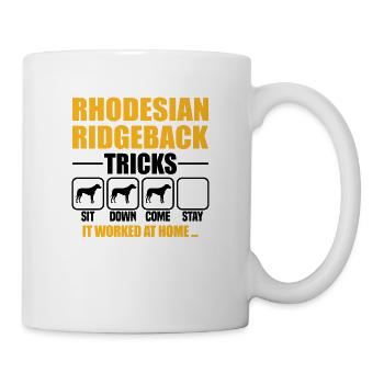 Astuces de Rhodesian Ridgeback - Mug blanc - blanc - Droite