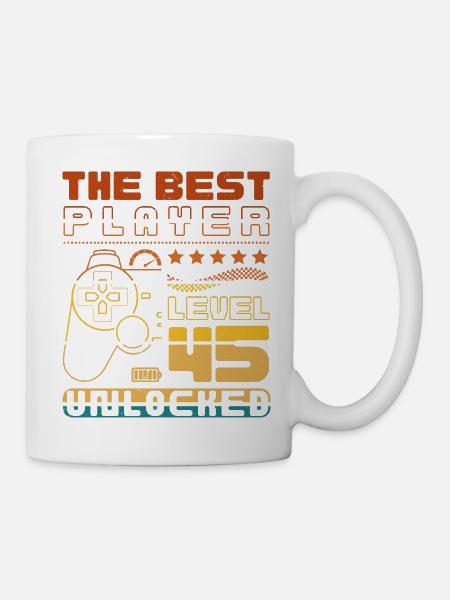 The Best Player - Level 45 unlocked - Mug blanc - blanc