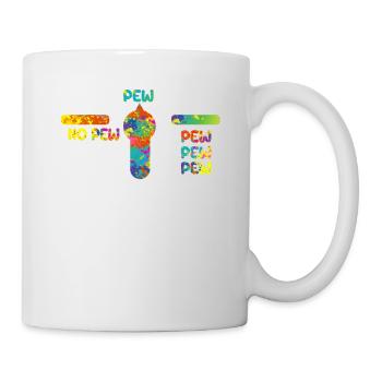Pas de Pew Funny Paintball Player Paintball - Mug blanc - blanc - Droite