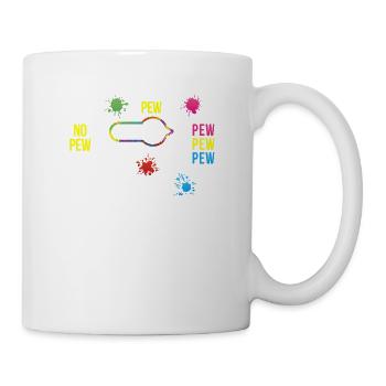 Pas de Pew Funny Paintball Player Paintball - Mug blanc - blanc - Droite
