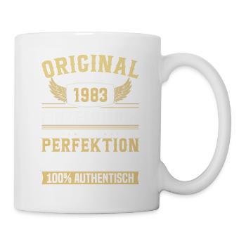 Vintage 1983 - Perfektes 40. Geburtstagsgeschenk - Tasse - Weiß - Rechts