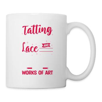 Occhi, Verwandeln von Schnüren in komplizierte Spitze und - Tasse - Weiß - Rechts